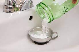 to clean a clogged drain with baking soda