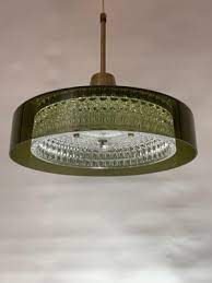Green Glass Ceiling Light By Carl