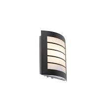 Outdoor Wall Lamp Black Ip44 With Light
