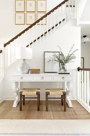 Stools Under Console Table Design Ideas