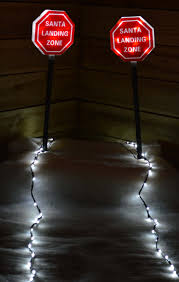 Details About Light Up Outdoor Christmas Santa Landing Zone Runway Strip With 140 Led Lights