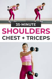 shoulders chest and tricep workout