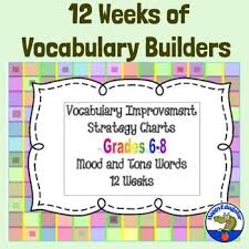 Vocabulary Builders Using Mood And Tone Words Middle