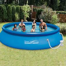 quick set inflatable above ground pool