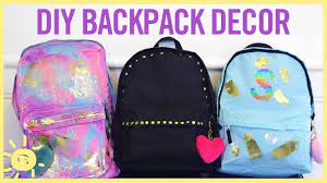 style beauty diy backpack decor