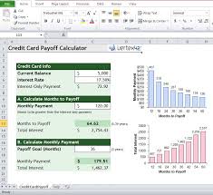Credit Card Payoff Calculator Excel Template Paying Off