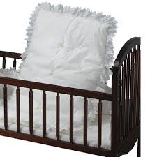 portable eyelet crib bedding solid