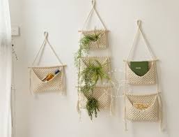 Macrame Hanging Basket Hanging Wall