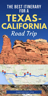 road trip from texas to california