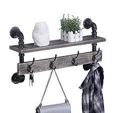 mbqq industrial pipe wall coat rack