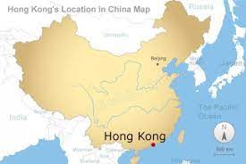 china and hong kong map map of china