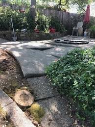 Uneven Sinking Back Patio Slabs