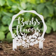Personalized Flower Bed Garden