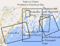 Historical Nautical Charts Of Maine Portland To Penobscot Bay
