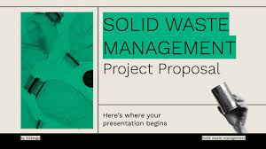 solid waste management project proposal