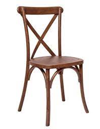 fruitwood wood cross back chair the