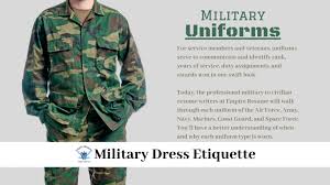 military dress code military uniforms