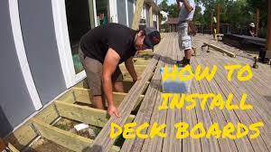 installing composite decking with