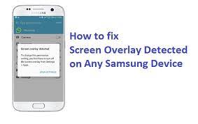 The samsung galaxy j7 release date was june 2015. How To Turn Off Screen Overlay Detected On Any Samsung Device