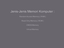 Ada banyak jenis dump memori yang dibuat komputer anda untuk membantu dalam proses debugging:tumpukan memori lengkap: Rahmadi Lendriansyah Ppt Download
