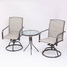 See more ideas about walmart, outdoor bistro set, patio furniture sets. Manta Usa 3 Pieces Outdoor Furniture Swivel Outdoor Chairs Bar Height Patio Table And Chairs Set All Weather Outdoor Patio Furniture For Front Backyard Balcony Poolside And Garden Walmart Com Walmart Com