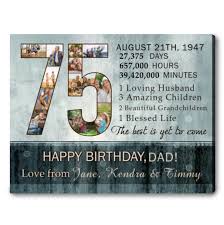 unique 75th birthday gift ideas for dad