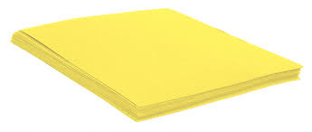 Chart Paper Int Yellow 270g 50x70 97253