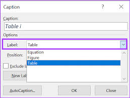 Tables And Figures In Microsoft Word