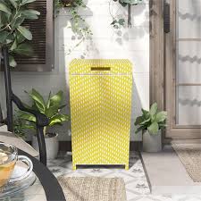 Wicker Outdoor Trash Can