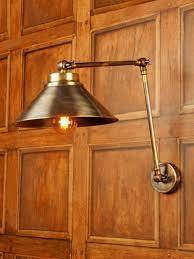 Vintage Aged Brass Adjustable Wall Light