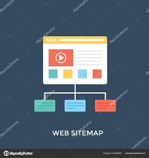 Web Sitemap Illustration Web Structural Chart Stock Vector