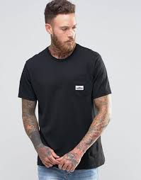 Penfield Label Pocket Logo Tshirt Lightweight Jersey Black