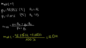 Fizyka Atomowa 1 Liceum Wzory - Przykład: Obliczanie masy atomowej. - YouTube