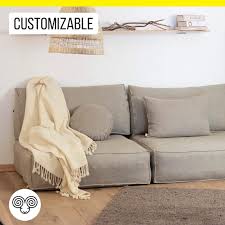 Wool Frameless Couch With Removable