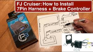 Here's the wiring diagrams showing the pin out for the plug and socket for the most common circle and rectangle trailer connections in use in australia. Part1 How To Wire Fj Cruiser With Electronic Brake Controller 7 Pin Tow Adapter Tow Wire Diagram Youtube
