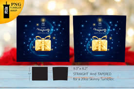 christmas gift box gold tumbler 20 oz