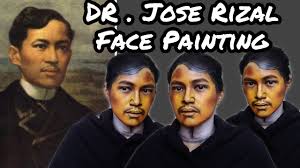 dr jose rizal face painting makeup