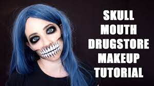 skull mouth easy halloween