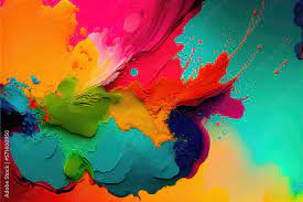 A Multicolored Painting An Ultrafine