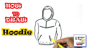 Guy in hoodie drawing at getdrawings. How To Draw Hoodie In Easy Steps Step By Step For Children Kids Beginners Youtube