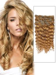 Frequent special offers and discounts up to 70% off for all products! 30 Inch Adorable 27 Strawberry Blonde Clip In Remy Hair Extensions Curly 7 Pcs