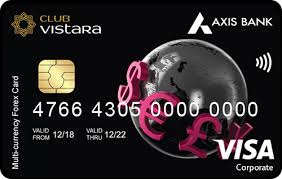 axis bank club vistara forex card
