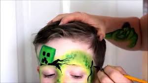 minecraft creeper face paint face