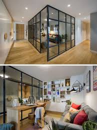 A Glass Enclosed Home Office Allows