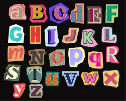 Alphabet Clip Art Collage Letters