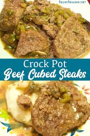 crock pot beef cubed steaks with gravy