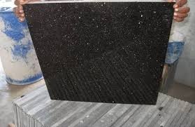 black galaxy granite tile