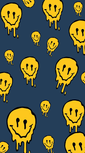 aesthetic trippy smiley face wallpaper