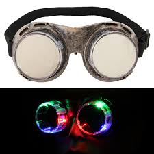 Led Flashing Windproof Glasses Light Up Glowing Eyewear Cool Adults Kids Party Goggles