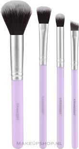 donegal makeup brush set 4 pcs purple
